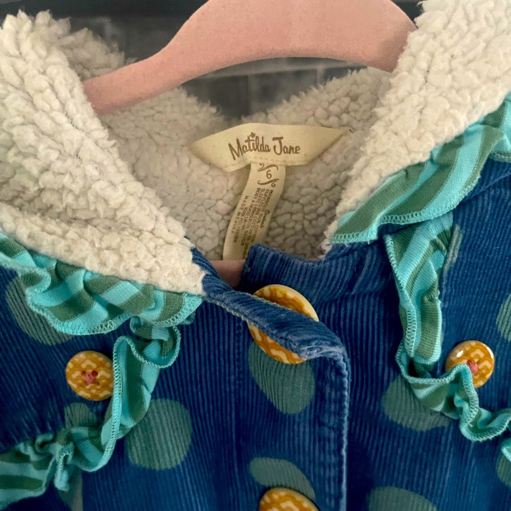 Matilda jane girls spring coat size 6